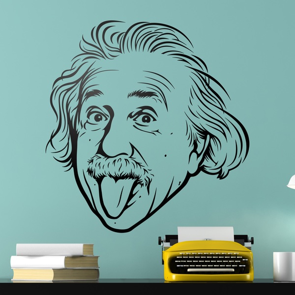 Wall Stickers: Albert Einstein sticking out his tongue