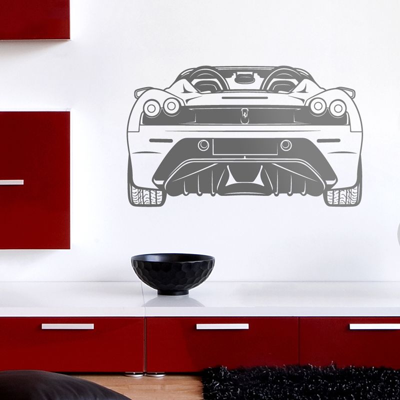 Wall Stickers: Ferrari F430, rear