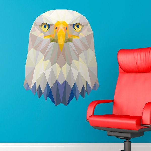 Wall Stickers: Head of Origami Eagle