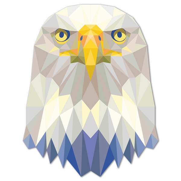 Wall Stickers: Head of Origami Eagle
