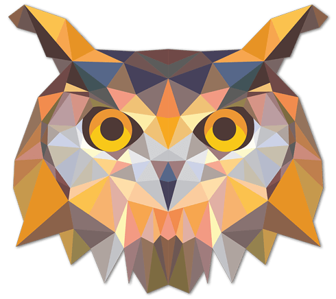 Wall Stickers: Owl head origami