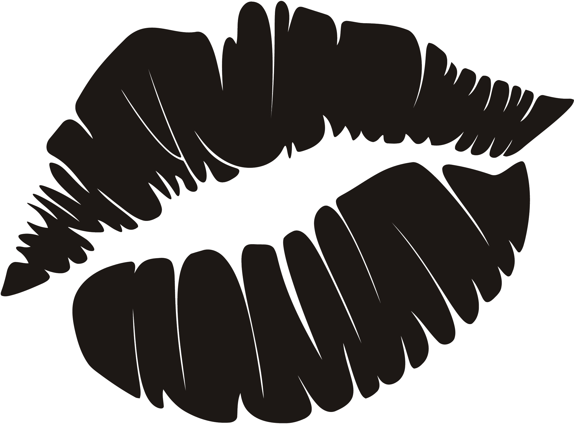 Wall Stickers: Footprint lips