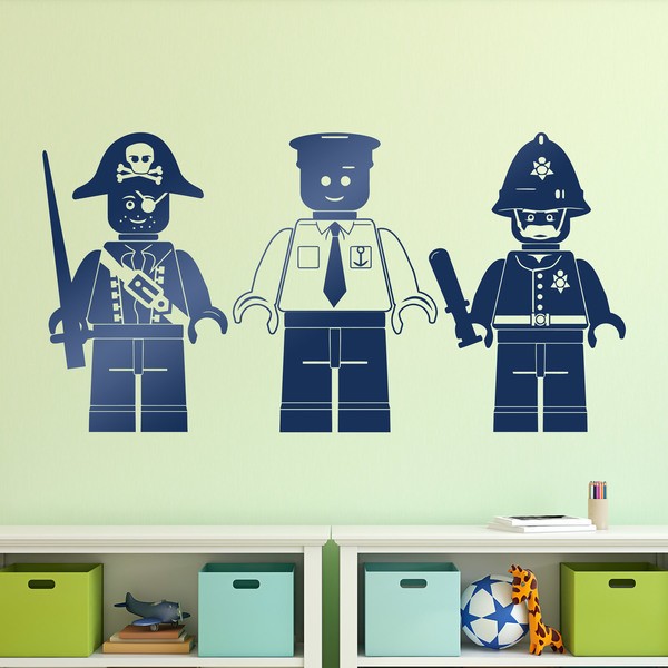 Stickers for Kids: Three Lego figures