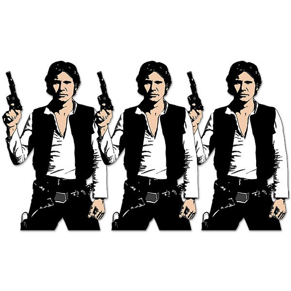 Wall Stickers: Triple Han Solo