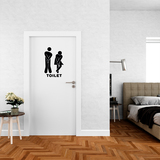 Wall Stickers: Funny bathroom icons toilet 3