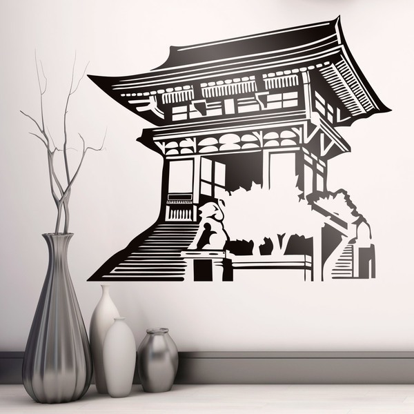 Wall Stickers: Oriental temple