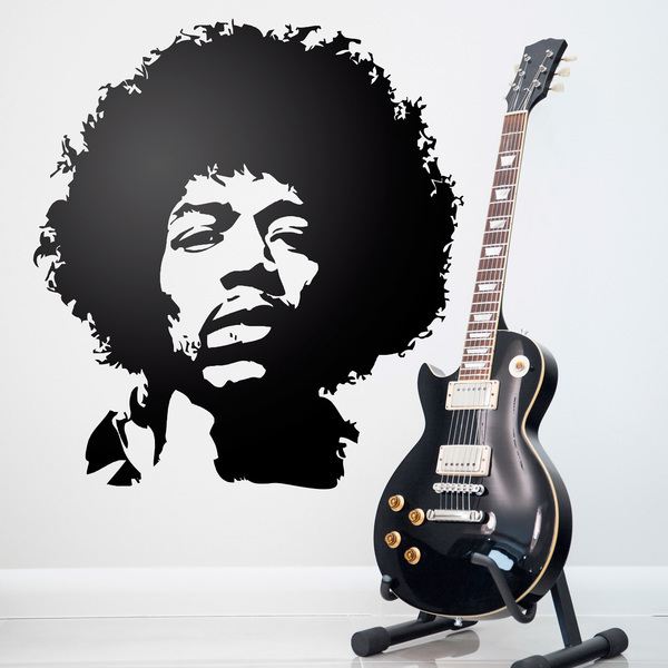 Wall Stickers: Jimi Hendrix face