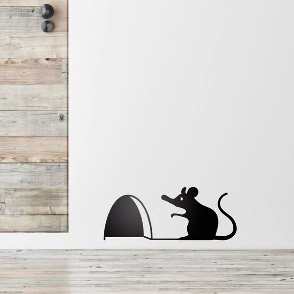 Stickers for Kids: Mouse on the door of your house