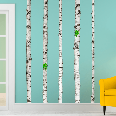 Wall Stickers:  Set 5 Birch trunk