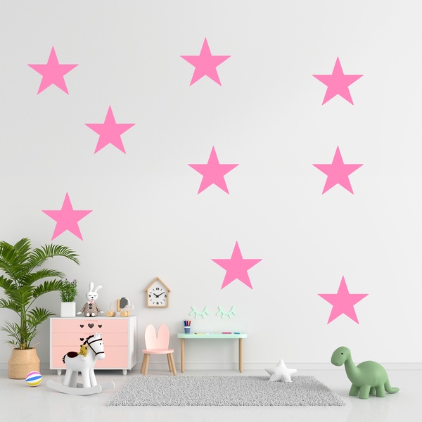 Wall Stickers: Kit 9 stickers Stars