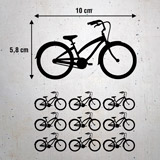 Wall Stickers: Kit 9 stickers Vintage Bicycle 3