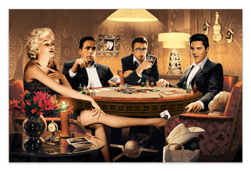 Wall Stickers: Hollywood poker stars