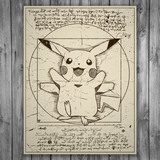 Wall Stickers: Pikachu Vitruvius 3