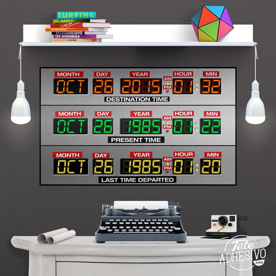 Wall Stickers: DeLorean Time Panel