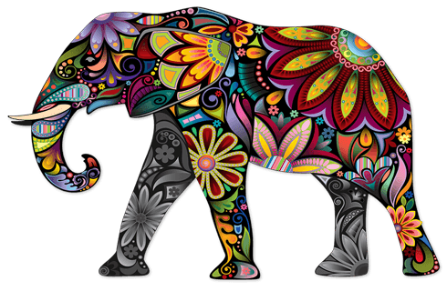 Wall Stickers: Indian Elephant