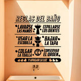 Wall Stickers: Bathroom rules in spanish 4