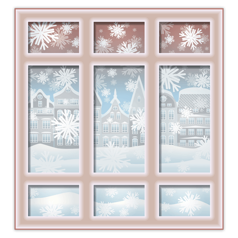 Wall Stickers: Christmas Window