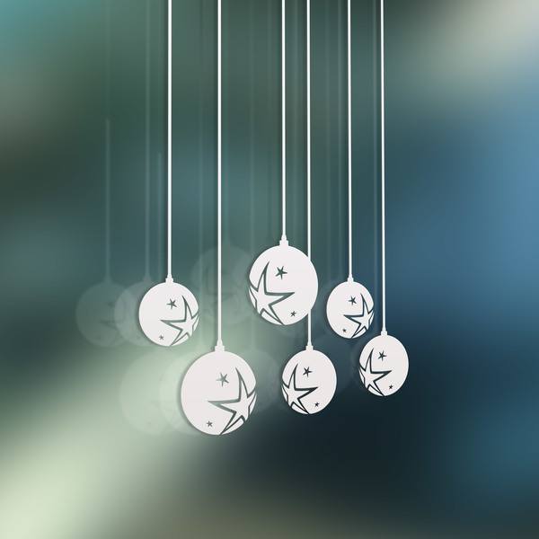 Wall Stickers: Christmas balls with stars