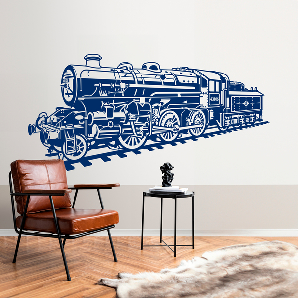 Wall Stickers: Steam train locomotive