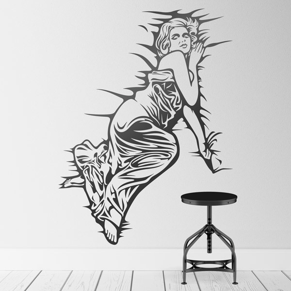 Wall Stickers: Marilyn Monroe between sheets