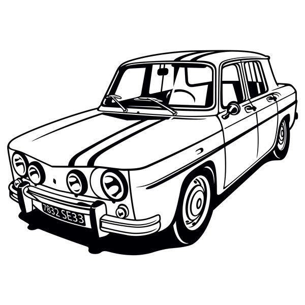 Wall Stickers: Renault 8