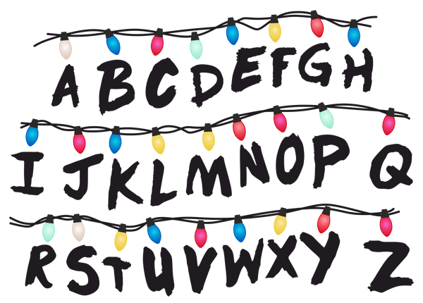 Wall Stickers: Stranger Things Alphabet