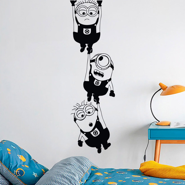 Wall Stickers: Minions hanging