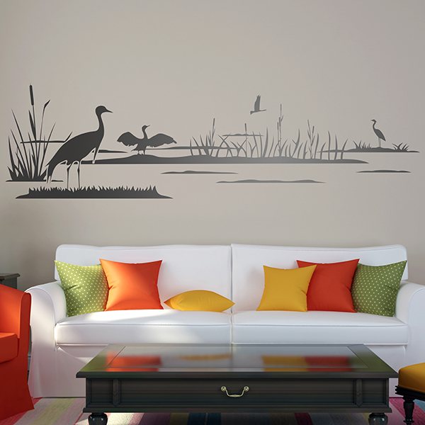 Wall Stickers: Ducks on the lake