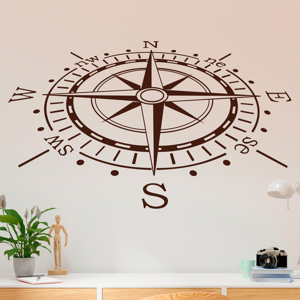 Wall Stickers: Compass rose