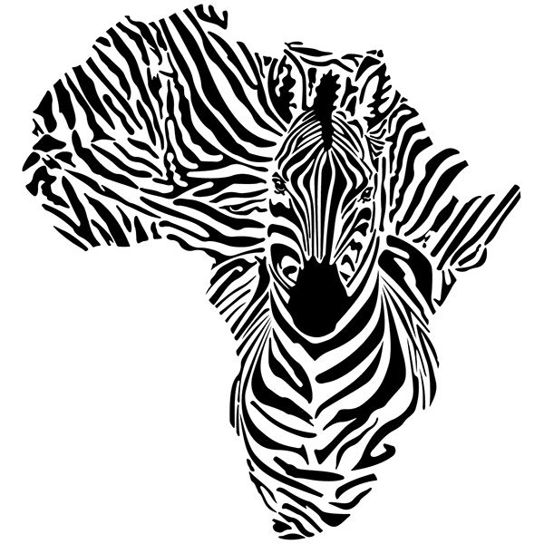Wall Stickers: Zebra in Africa