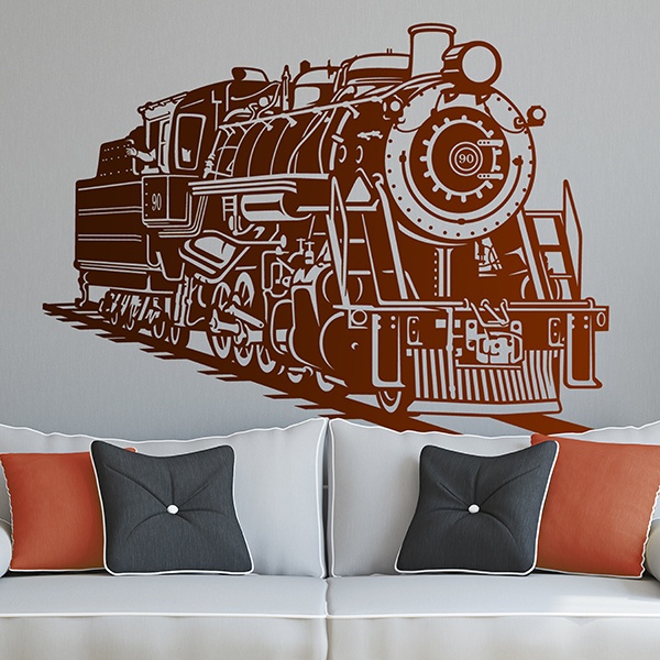 Wall Stickers: Old steam train
