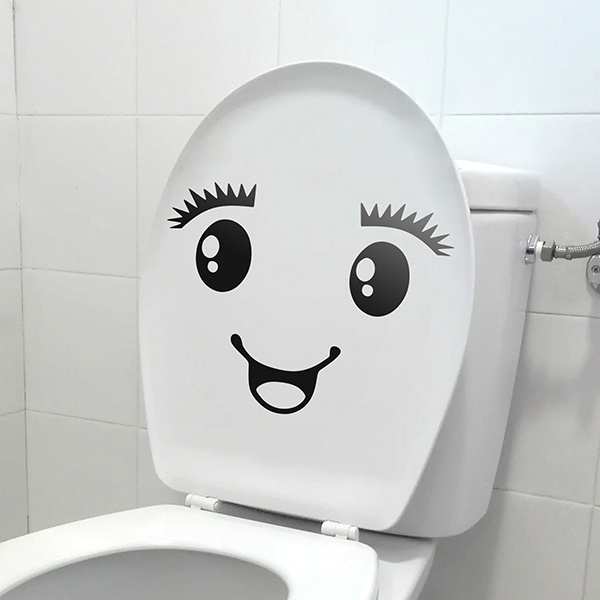 Bathroom wall sticker WC Smile
