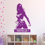 Stickers for Kids: Wonder Woman personalized 2