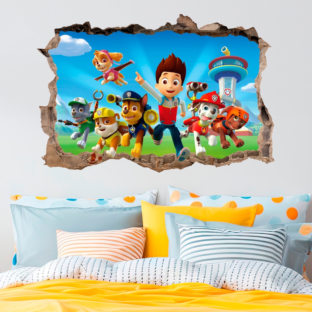 Wall Stickers: Hole Paw Patrol