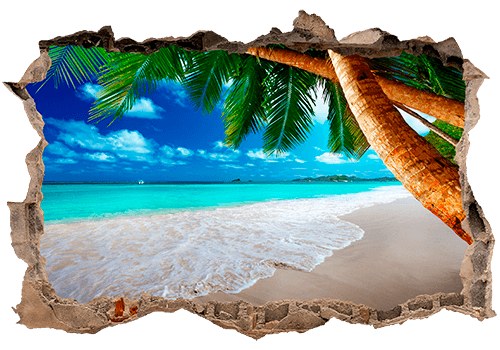 Wall Stickers: Hole Caribbean Beach