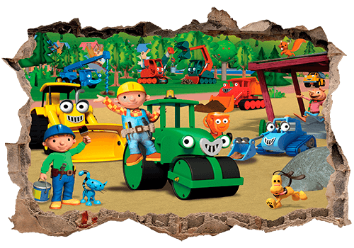 Wall Stickers: Hole Bob the builder