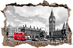 Wall Stickers: Hole Big Ben London 3