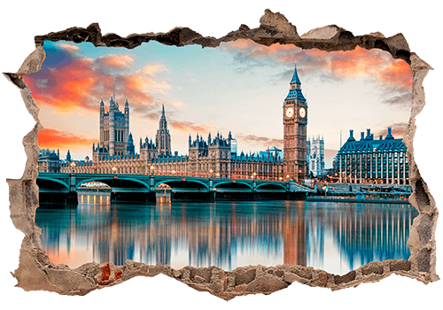 Wall Stickers: Hole London from the Thames