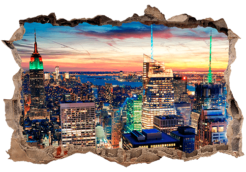 Wall Stickers: Hole New York at nigh