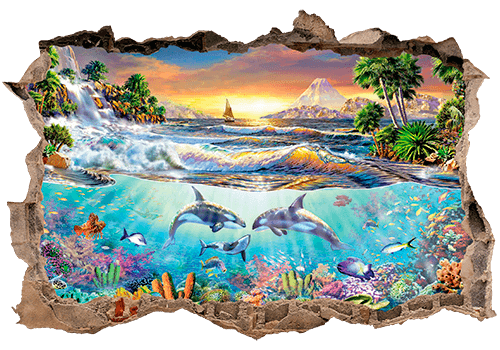 Wall Stickers: Hole Seascape