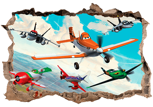 Wall Stickers: Hole Planes