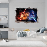 Wall Stickers: Hole The Force Awakens Star Wars 4