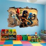 Wall Stickers: Hole Lego Ninjago 3