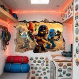 Wall Stickers: Hole Lego Ninjago 5