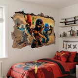 Wall Stickers: Hole Lego Ninjago 8
