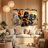 Wall Stickers: Hole Lego Ninjago 9