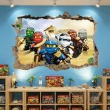 Wall Stickers: Hole Lego Team Ninjago 15