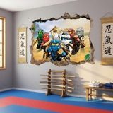 Wall Stickers: Hole Lego Team Ninjago 18
