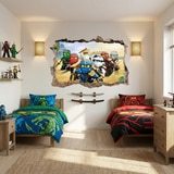 Wall Stickers: Hole Lego Team Ninjago 9