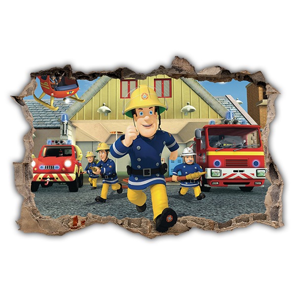 Wall Stickers: Hole Fireman Sam
